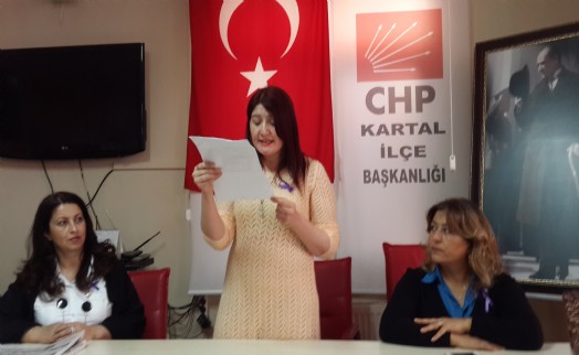 Kartal CHP'den Kadına Şiddet'e Yönelik Basın Açıklaması