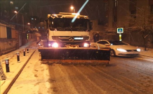 Ümraniye´de Kar Timleri İş Başında