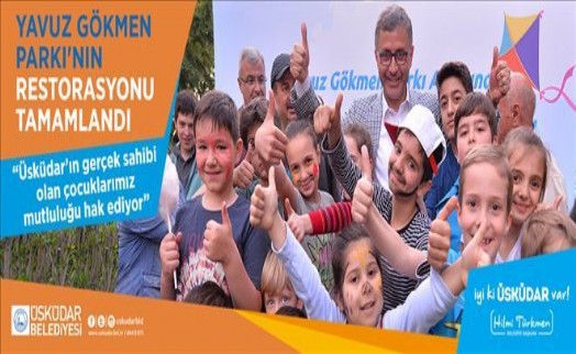 ÜSKÜDAR YAVUZ GÖKMEN PARKI´NIN RESTORASYONU TAMAMLANDI