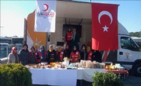 AK PARTİ SARIYER KADIN KOLLARI ARAKANLI KARDEŞLERİNİ UNUTMUYOR