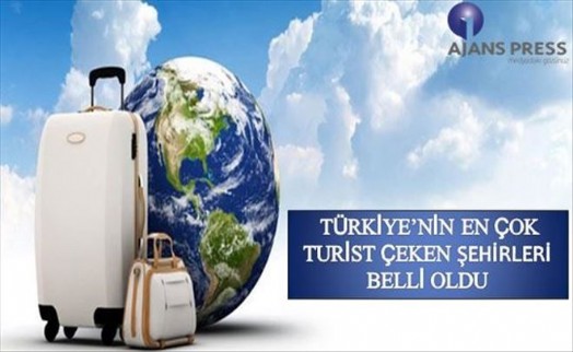 TÜRKİYE´NİN EN ÇOK TURİST ÇEKEN ŞEHİRLERİ BELLİ OLDU