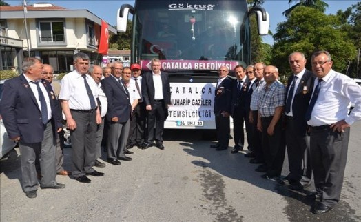 Başkan Cem Kara Muharip Gazileri Edirne´ye Uğurladı