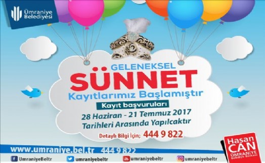 Ümraniye Belediyesi Geleneksel Sünnet Kayıtları Başladı