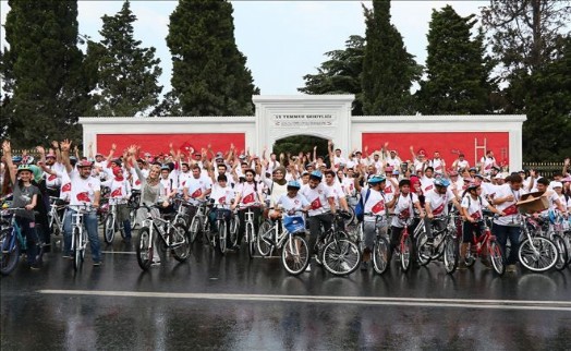 Eyüplü Vatandaşlar ?15 Temmuz Şehitleri? İçin Pedal Çevirdi