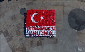 15 Temmuz Temalı Canlı Resim Havadan Böyle Görüntülendi