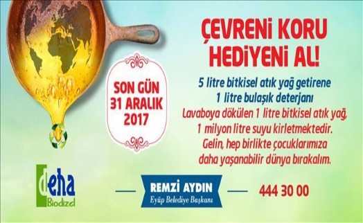 Eyüp Belediyesi´nden Atık Yağ Kampanyası