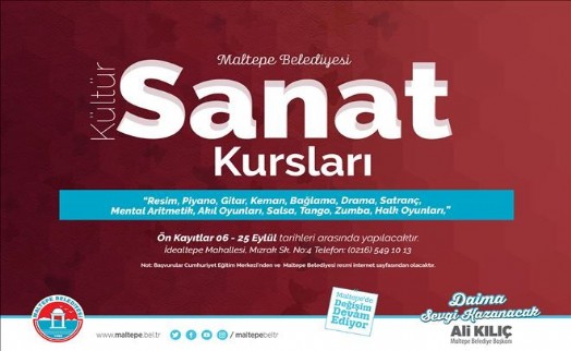 Maltepe Belediyesi´nden Sanat Kursları