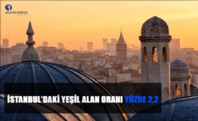 İSTANBUL´DAKİ YEŞİL ALAN ORANI YÜZDE 2,2