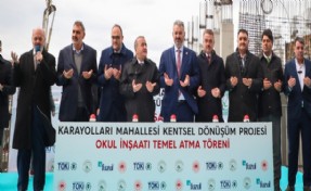 GAZİOSMANPAŞA’DA 32 DERSLİKLİ OKULUN TEMELİ ATILDI