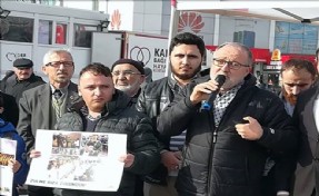 SAADET PARTİLİ GENÇLERDEN DOĞU TÜRKİSTAN TEPKİSİ