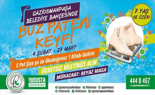 Gaziosmanpaşa´da Buz Pateni Keyfi Başlıyor