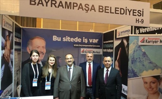 BAYRAMPAŞA BELEDİYESİ KARİYER MERKEZİ İSKİF FUARI´NDA BÜYÜK İLGİ GÖRDÜ