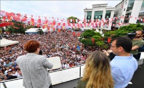 İMAMOĞLU VE AKŞENER ÇATALCA´DA ORTAK MİTİNG YAPTI