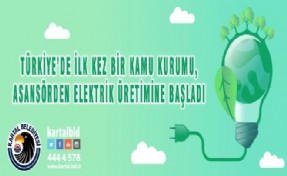 KARTAL BELEDİYESİ ASANSÖRDEN ELEKTRİK ÜRETİMİNE BAŞLADI