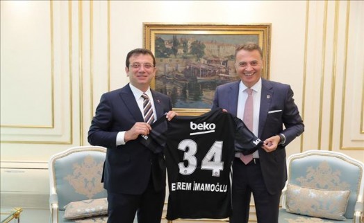 BJK YÖNETİMİNDEN İMAMOĞLU´NA TEBRİK ZİYARETİ