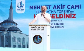 BAĞCILAR MEHMET AKİF CAMİİ’NİN TEMELİ ATILDI