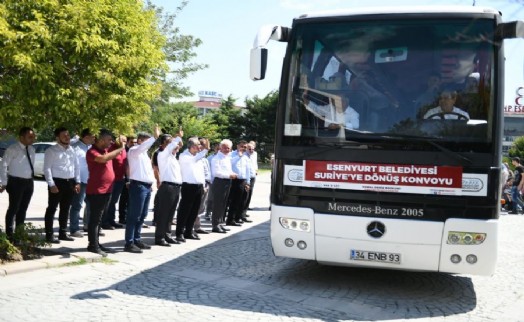 ESENYURT’TAN SURİYE’YE DÖNÜŞLER HIZLANDI