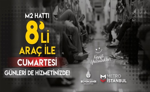 METRODA TRENLER CUMARTESİ GÜNLERİ DE 8 ARAÇLI OLACAK