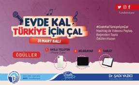 TUZLA BELEDİYESİ’NDEN EVDE KAL TÜRKİYE İÇİN ÇAL ŞARKI YARIŞMASI