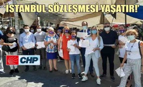 CHP ATAŞEHİR İLÇE BAŞKANLIĞI ‘İSTANBUL SÖZLEŞMESİ’ İÇİN HALK PAZARINDA