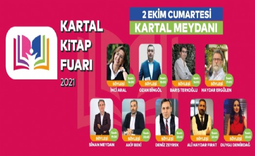 Edebiyat ve medya dünyasının ünlü kalemleri Kartal Kitap Fuarı’nda buluştu