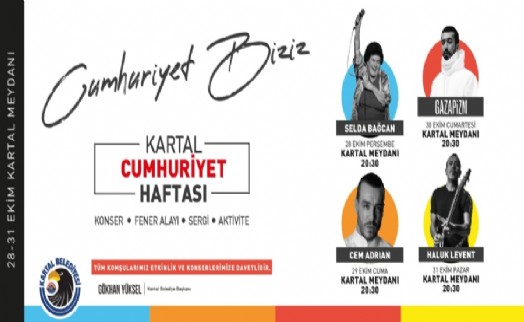 Kartal’da Cumhuriyet Bayramı coşkusu 4 gün 4 gece sürecek