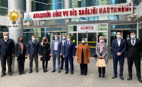 İSMAİL ERDEM VE HEYETİNDEN SAĞLIK ÇALIŞANLARINA ANLAMLI ZİYARET