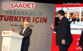 SAADET PARTİSİ İSTANBUL KONGRESİ'NDE GERGİN ANLAR