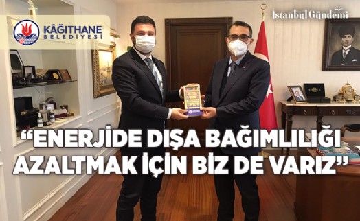 BAŞKAN ÖZTEKİN, ENERJİ VE TABİİ KAYNAKLAR BAKANI FATİH DÖNMEZ’İ ZİYARET ETTİ