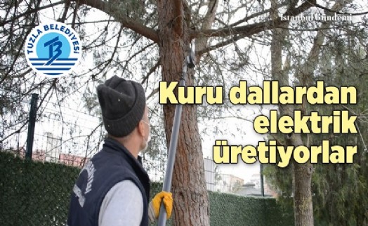 TUZLA BELEDİYESİ, MAHALLELERDEN TOPLADIĞI ATIK DALLARI ELEKTRİĞE ÇEVİRİYOR