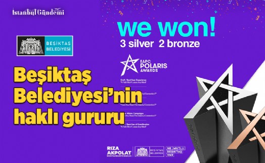 BEŞİKTAŞ BELEDİYESİ’NE POLARİS AWARDS’TAN 5 ÖDÜL