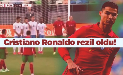 Cristiano Ronaldo rezil oldu!