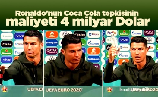 Ronaldo'nun Coca Cola tepkisinin maliyeti 4 milyar Dolar