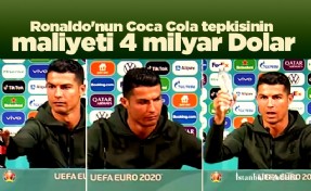 Ronaldo'nun Coca Cola tepkisinin maliyeti 4 milyar Dolar