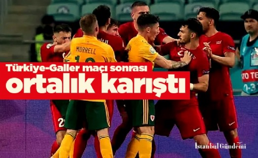 Türkiye-Galler maçında ortalık karıştı