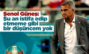 Şenol Güneş: Şu an istifa edip etmeme gibi bir düşüncem yok