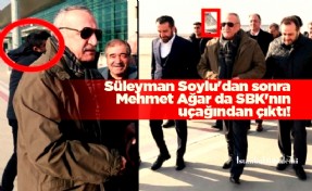 Süleyman Soylu'dan sonra Mehmet Ağar da SBK'nın uçağından çıktı!