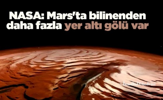 NASA: Mars'ta bilinenden daha fazla yer altı gölü var