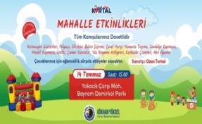 Kartallı çocuklar mahalle etkinlikleriyle tatili dolu dolu geçirecek