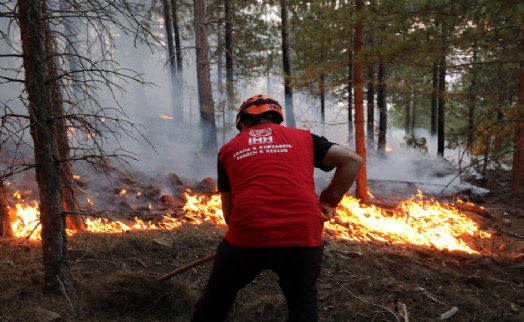 İHH yangın bölgesinde yaraları sardı