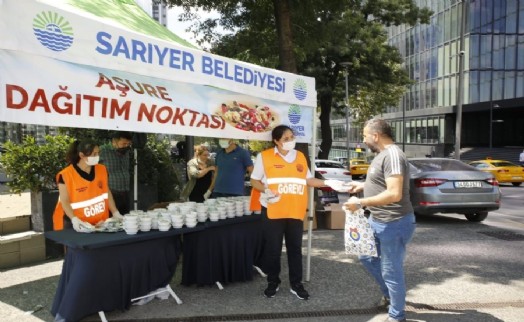 Sarıyer Belediyesi’nden geleneksel aşure dağıtımı