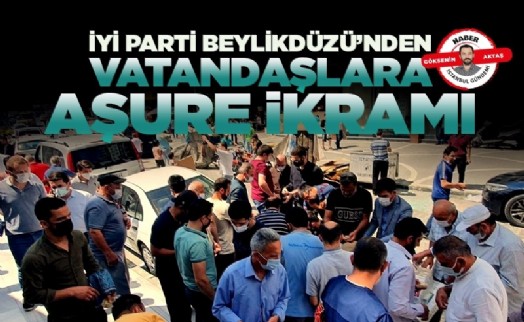 İYİ Parti Beylikdüzü'nden vatandaşlara aşure ikramı