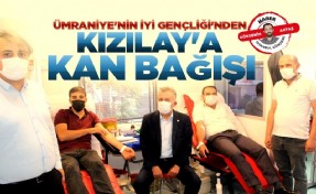 Ümraniye'nin İYİ Gençliği'nden Kızılay'a kan bağışı