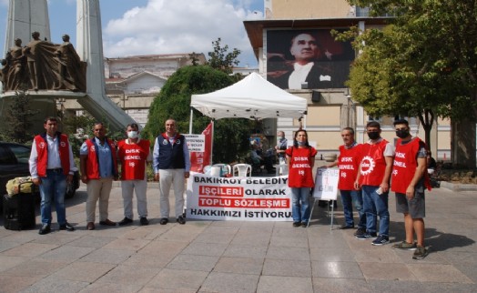 Bakırköy’de işçiler meydanda direniş çadırı kurdu