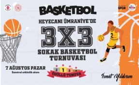 Ümraniye’de 3x3 Sokak Basketbolu Turnuvası