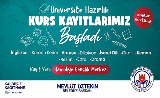 Kağıthane Belediyesi'nden üniversiteye hazırlık ve kişisel gelişim kursu