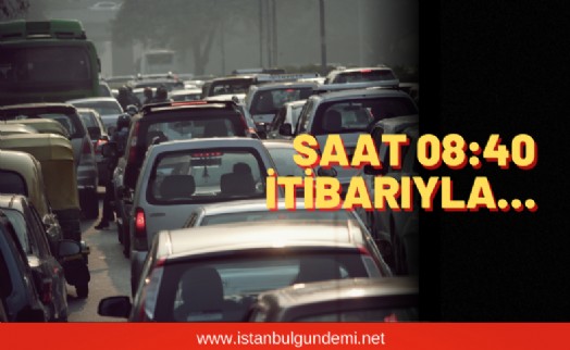 İstanbul’da trafik yoğunluğu ölçüldü…