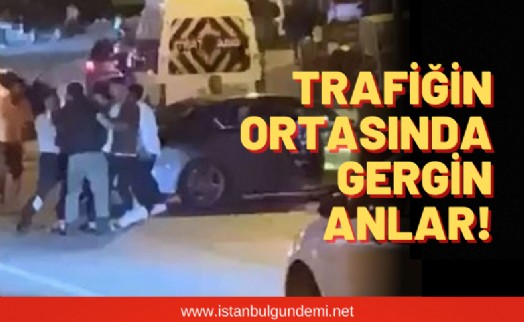 Ümraniye'de yol verme kavgası!