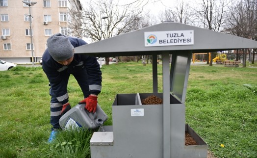 Tuzla Belediyesi patili dostları unutmadı