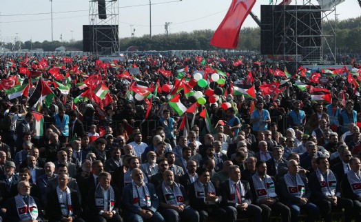 Saadet Partisi'nin düzenlediği mitingde ‘Filistin için özgürlük’ çığlığı yükseldi!